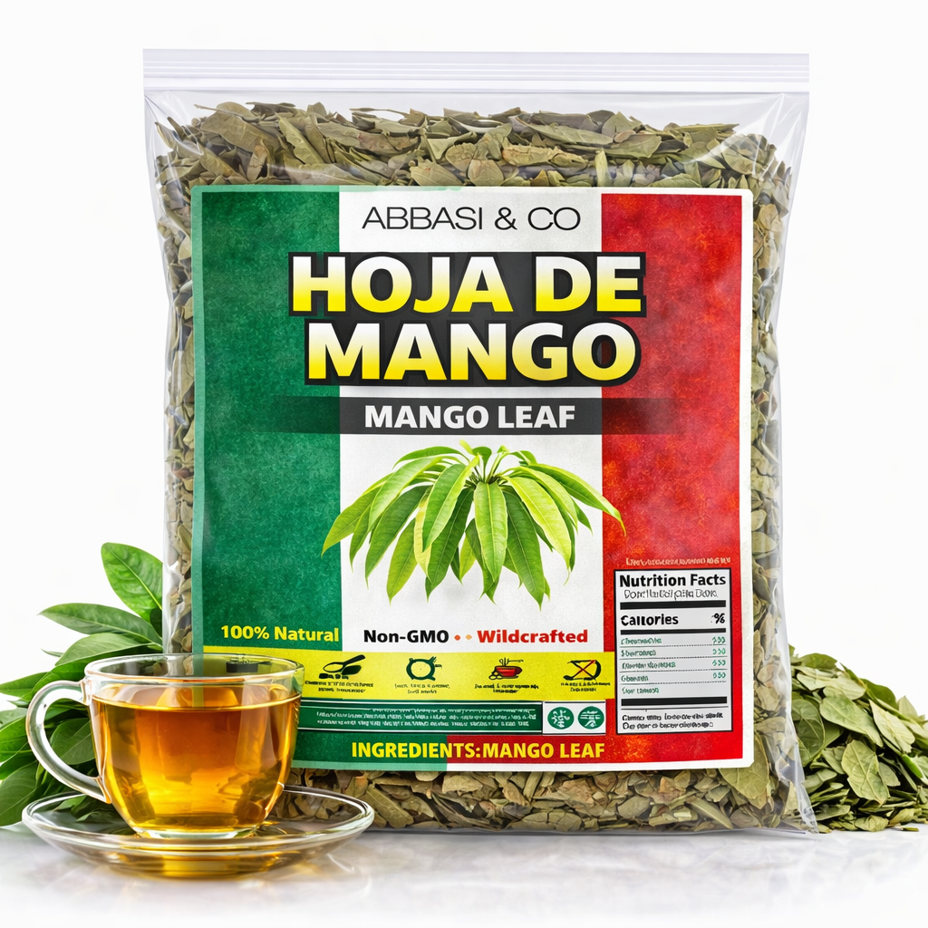 Mango Dried Leaf Tea (Hojas de Mango secas) – Jumbo  5oz Loose Leaf Herbal Tea – 100% Natural, Vegan, Non-GMO, Caffeine-Free – Traditional Herbal Infusion for Wellness & Relaxation