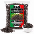 Black Sesame Seeds Ajonjolí Negro Raw & Unhulled Premium Whole Seeds 100% Black Sesame IMPORTED FROM MEXICO