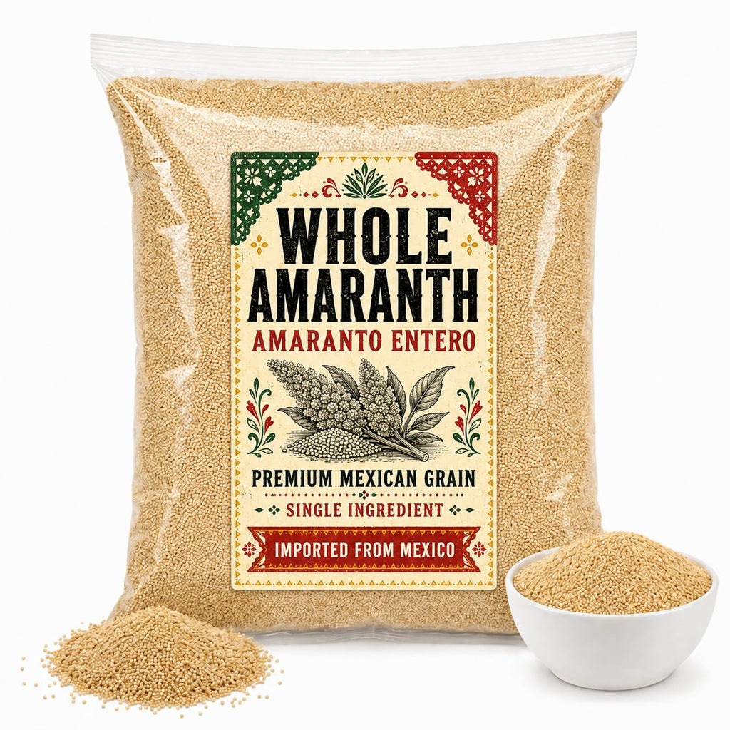 1LB Natural Whole Amaranth Grain Non-GMO, 100% Whole Grain, Kosher, Vegan, Bulk Seeds IMPORTED FROM MEXICO