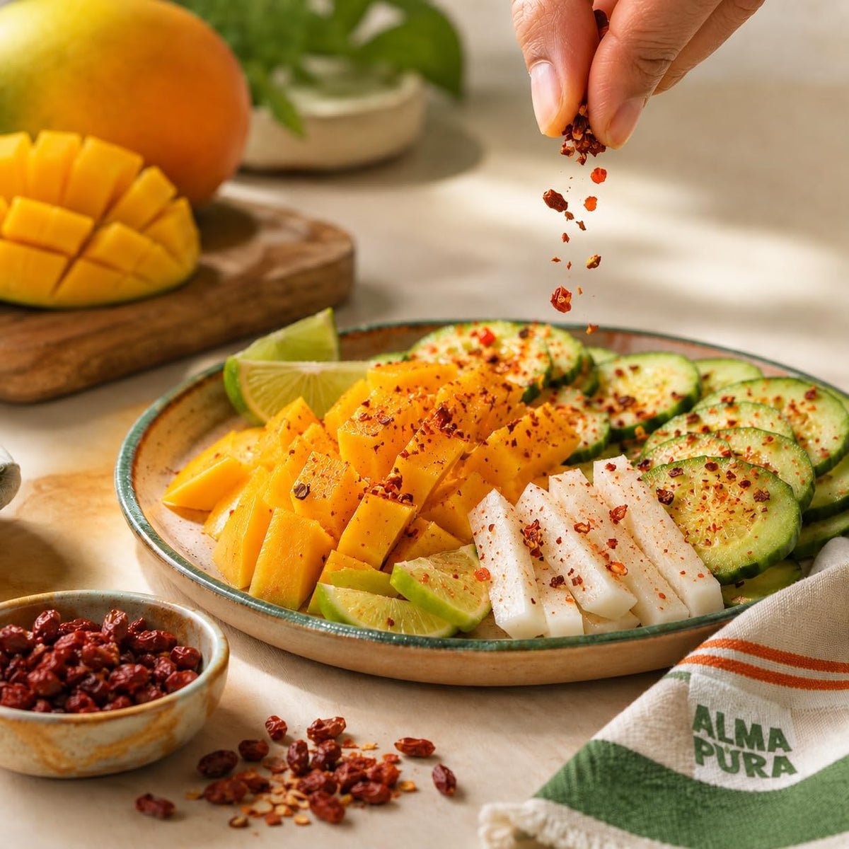 Mexican Chiligrin Chile Seasoning Powder for Fruits and Snacks Imported from Mexico, Mezcla de Chile, Spicy Fruit Topping, Candies ,Veggies, Seafood, or meat Chilli Lime Seasoning IMPORTED FROM MEXICO