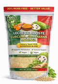 1Lb Leche de Alpiste, Curcuma, Guanabana & Moringa Premium Canary Seed Milk – with Turmeric, Soursop & Moringa – Superfood Blend 16 oz – Vegan, Dairy-Free, Non-GMO, 100% Natural