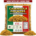 5oz Calendula Herbal Tea – Dried Marigold Flower Petals (Flores de Caléndula) – Loose Leaf Herbal Te, Culinary & Topical Use – Wildcrafted, Non-GMO IMPORTED FROM MEXICO