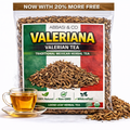 Valerian Root Herb Tea (Valeriana Officinalis) – 4oz 113g Natural Sleep Tea Tea Raíz de Valeriana Pure Cut & Sifted Valerian Root Calming Herbal Infusion for Sleep, Healthy Stress Response - Te para Dormir de Noche