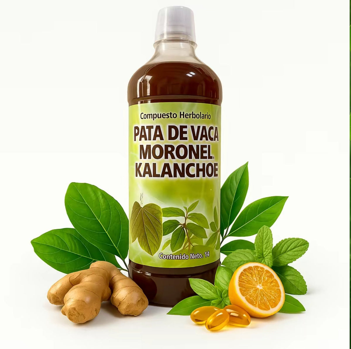 Pata de Vaca Moronel & Kalanchoe - Tonico 1lt. 100% Natural Concentrate