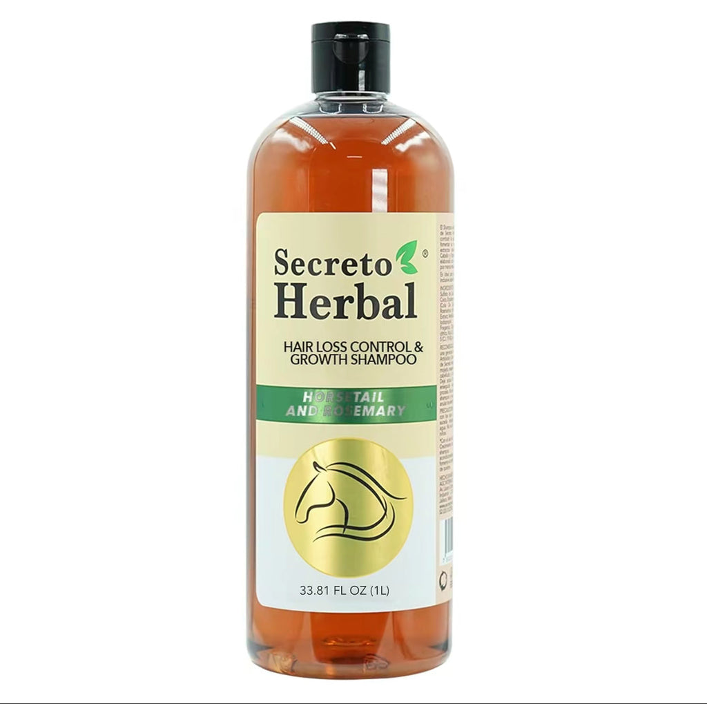 Rosemary Shampoo Secreto Herbal cola de caballo y Romero , Horse tail , shampoo for hair growth , 1 Litter