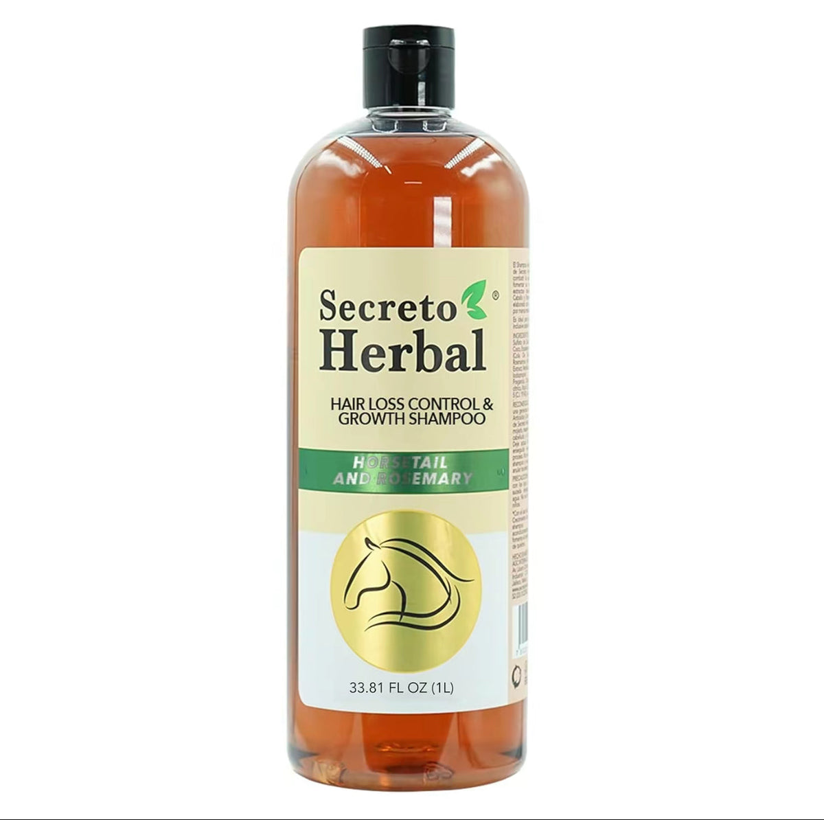 Rosemary Shampoo Secreto Herbal cola de caballo y Romero , Horse tail , shampoo for hair growth , 1 Litter